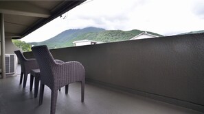 Yufudake can be seen from the veranda.