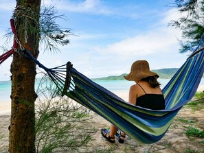 ・Please relax while being shaken by the sea breeze.