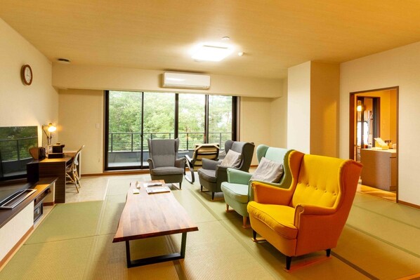 Spacious rooms.