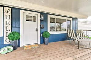 Welcome to Your Luxury Stay | Front Porch Design by Wrecked & Refined