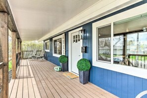 Long Porch for Relaxation | Modern Ranch-Style Vacation Rental by Wrecked & Refined, Great Falls