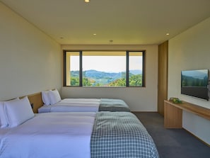 ・[2-story twin] We have a large bed where you can relax comfortably.