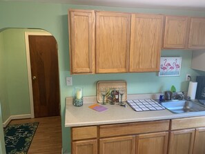 Indoors, Sink, Sink Faucet, Kitchen, Cabinet