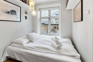 Two double beds + double sofa bed available.Always with hotel quality linens!