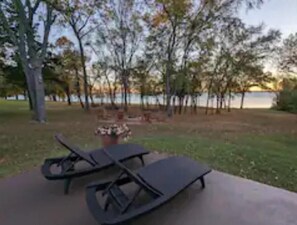 Sit back, relax and take in the breathtaking sunrise over Lake Texoma. 