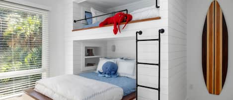 Custom bunk room! XL twin bed over queen!