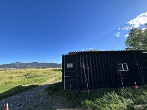 Bridger Peaks cabin path to entry.