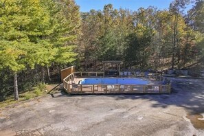 Float under sunlit skies and leafy canopies in this tranquil poolside retreat