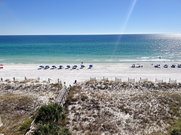 Gulf view from the condo 