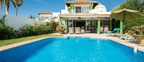 Backyard pool area