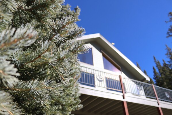 Enjoy elevated views of the surrounding peaks and the river valley