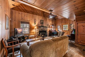Relax by the fire in the living room while you enjoy a movie night, or listen to the musician in your group play some tunes on the piano.