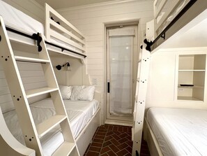 BUNK ROOM 3; FULL & 3 TWINS W/PORCH ACCESS