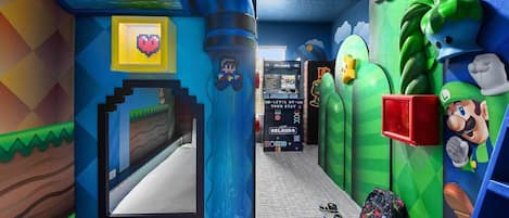 Gamer's Paradise Themed Bedroom on Second Floor