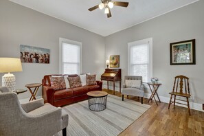 Bright and spacious living room.