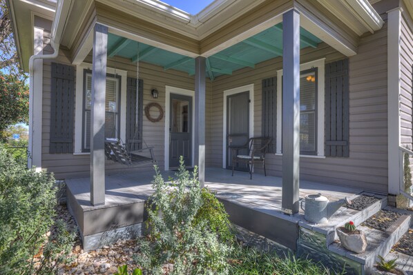 Enjoy an afternoon on the front porch.