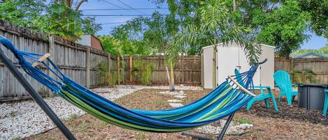 Relax in this beautiful FL backyard.  