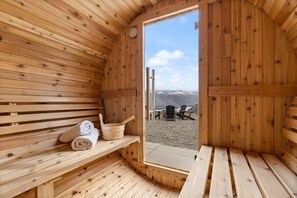 Sauna rejuvenates your body mind and spirit.
