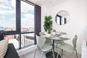 Modern and stylish dining area to enjoy your breakfast with a view.