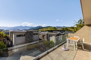 Stunning views of the lake and mountains