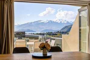 Stunning views of the lake and mountains