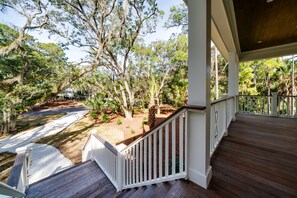 Head up the front stairs to the large porch