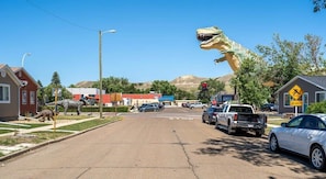 Under the Big Dinosaur