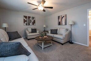 This sofa isn't just furniture, it's a sanctuary of comfort and tranquility.