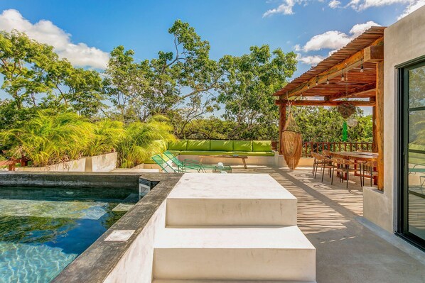Your private rooftop with spectacular jungle views