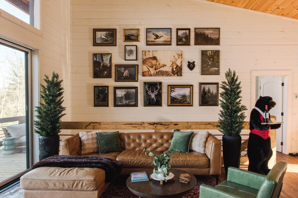 Step into a magazine cover. Every inch of the cabin has been professionally designed & hand decorated by Kollectiveluv Designs.