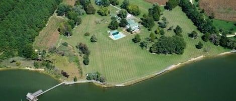 Direct overhead view of the property