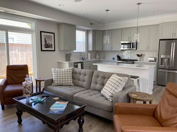 Lovely, open concept living, kitchen and dining!