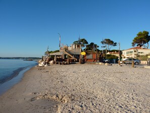 The beach bar and restaurant next door