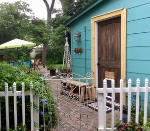 entrance to backyard and your cottage!