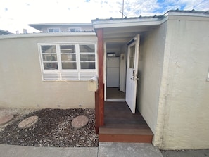 Front Door with Electronic Key Code Access, Windows Provide Great Lighting