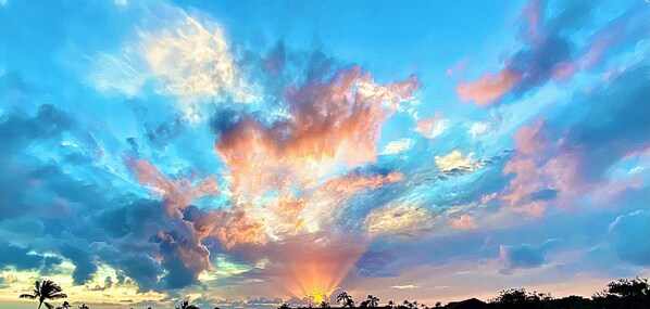 Sunset on the lanai