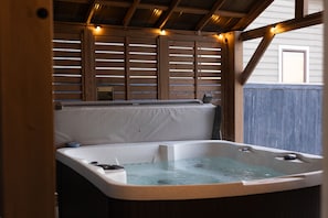 "Our favorite features of the home were the indoor heated pool and brand new hot tub under a beautiful covered area."
-Angie