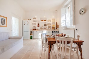 Kitchen and dining area