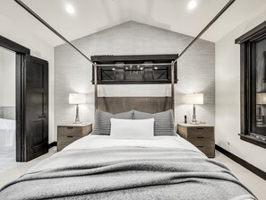 The second king suite is boasts a smart TV and an en-suite bathroom.