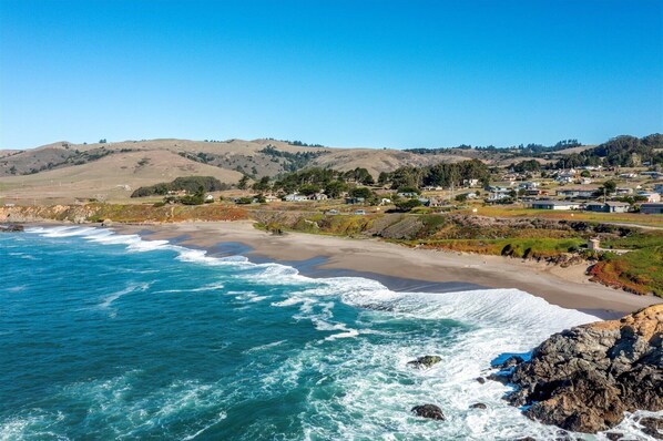 The sound of the surf is instantly relaxing...and a short walk f