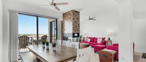 Dining to living room view