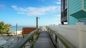 Convenient beach walkover just across the street