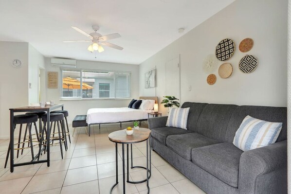 Bright and spacious studio interior