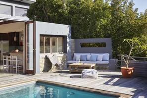 Pool exterior lounge