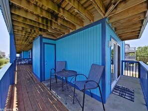 Dining are on the private balcony
