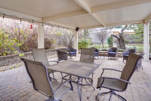 Shared Covered Patio | Outdoor Dining Area | Gas Grill (Propane Provided)