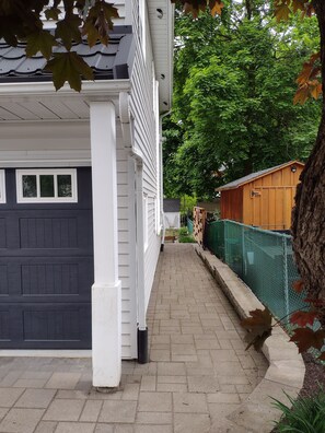 Side Entrance - right side of garage