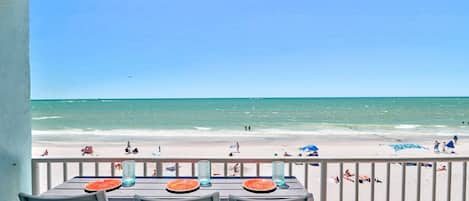 Private Direct Beach-facing Expansive Wraparound Balcony with Sunset Views!