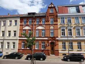 Blick auf die Pension Nord