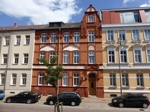 Blick auf die Pension Nord